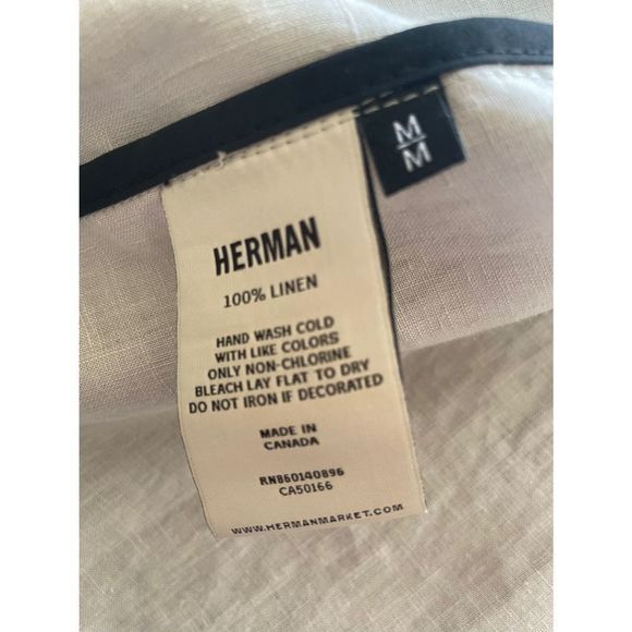 Herman Market Homme Linen Mens Shirt - Picture 10 of 10